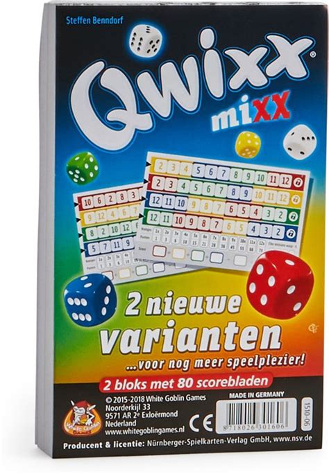 bolcom qwixx mixx uitbreiding white goblin games speelgoed