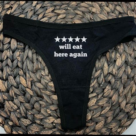 5 Stars Thong Will Eat Here Again Thong Five Stars Will Etsy