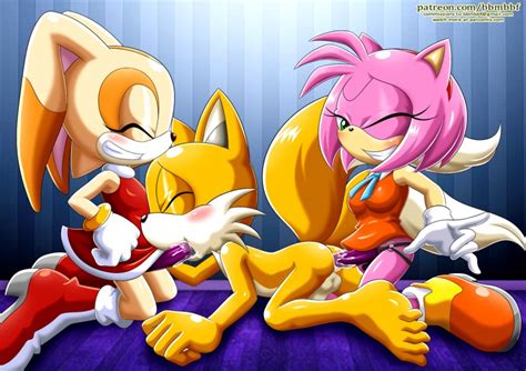 bbmbbf palcomix amy rose cream the rabbit tails sonic sega