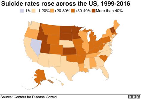 why us suicide rate is on the rise bbc news