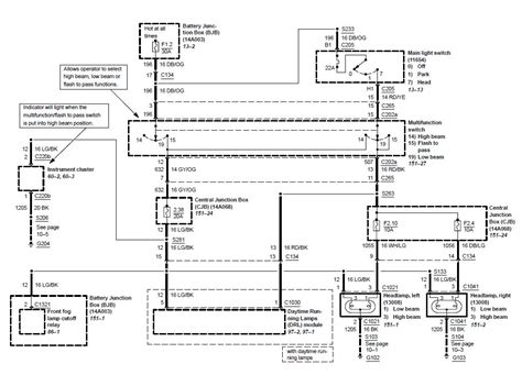 mustang headlight wiring diagram