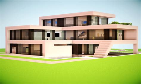 minecraft modern house projekty domow architektura  domy