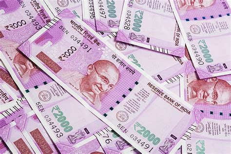 abundance indian currency  rupees notes bundle   background