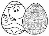 Easter Egg Coloring Pages Blank Printable Color Large Print Getcolorings Colorings sketch template