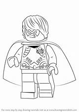 Lego Robin Draw Grayson Dick Step Aka Drawing Drawingtutorials101 Tutorial Previous Next sketch template