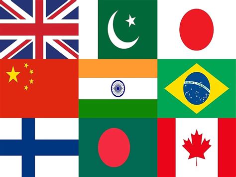 list  national flags  countries