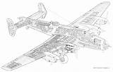 Halifax Cutaway Handley Cutaways Flugzeug Airwar Lyndon Technical Mk Flugzeuge Bombardero Japones G4m Blueprints sketch template