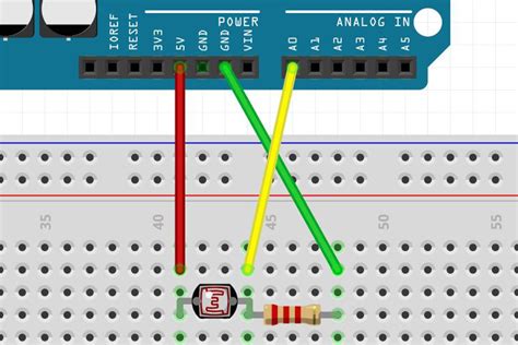pairing  light dependent resistor ldr   arduino uno circuit