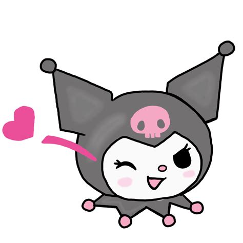 a cartoon cat with a skull on its head and pink heart in the other hand