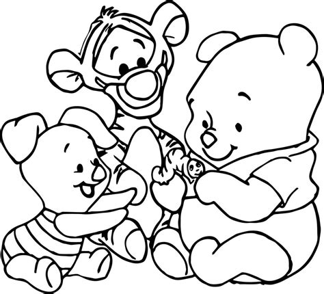 baby pooh  friends coloring page wecoloringpagecom