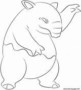 Pokemon Drowzee Coloring Pages Printable Print Drawing Color Downloads sketch template