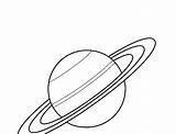 Saturn Coloring Planet Printable Pages sketch template
