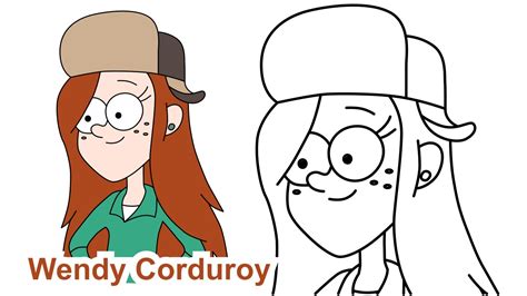 How To Draw Wendy Corduroy Gravity Falls Disney Как