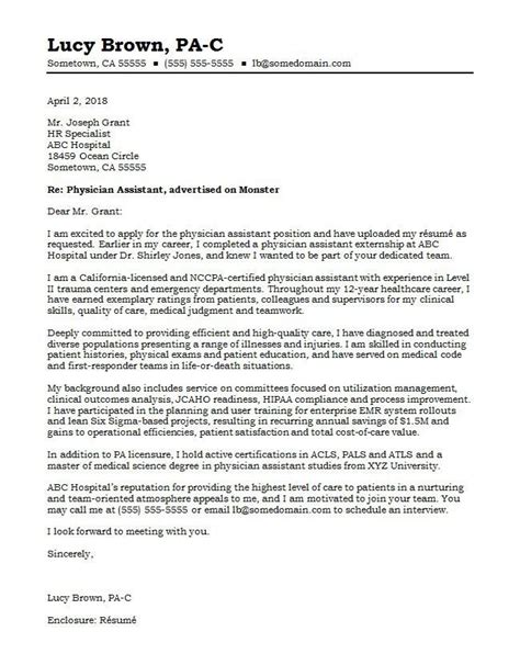 cover letter template physician assistant 2 cover letter template physician assistant cover