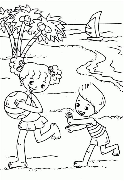 beach coloring pages  printable coloring home