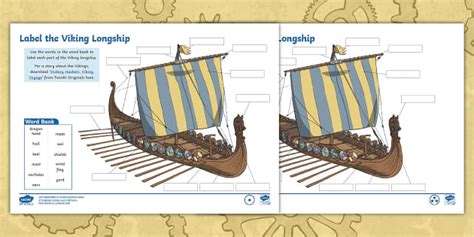 viking longship labelling activity twinkl originals