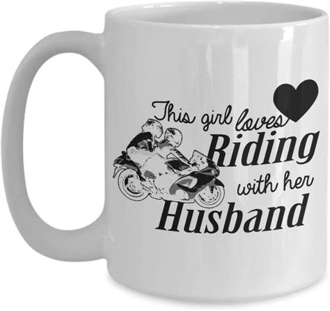 This Girl Loves Riding With Her Husband Biker Mujer Ts