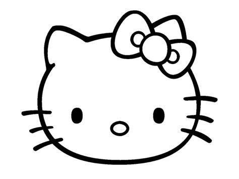 kitty face coloring page coloring pages