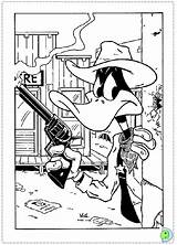 Coloring Dinokids Daffy Duck Pages Close sketch template