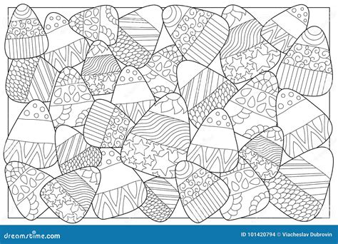 candy corn sweets coloring page candy corn  ornament stock