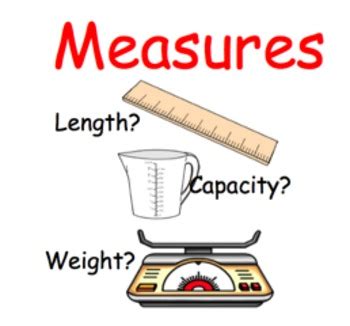 measures length capacity weight  kate davis teachers pay teachers