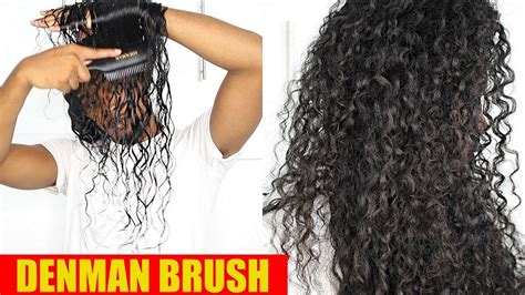 denman brush  long curly hair   work  thoughts youtube