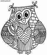 Eulen Eule Dekoking Malvorlage Owls Colouring Kostenlose Anmalen Tiermandalas sketch template