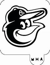 Orioles Coloring Pages Logo Baltimore Getdrawings sketch template
