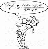 Math Cartoon Coloring Smart Equation Vector Outline Head Man Equations Clip His Figuring Ron Leishman Clipart Mom Clipartpanda Medication Use sketch template