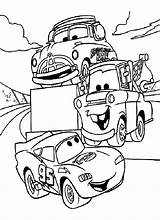 Coloring Funny Pages Car Getcolorings Lightning Cars Printable sketch template