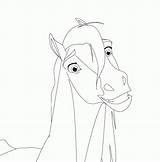 Stallion Cimarron Orb Coloringhome Dreamworks Lineart sketch template