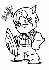 Captain America Coloring Pages Printable Cute July Cartoon Avenger Kids Color Print Sheets 4th Minions Toddler First Choose Board sketch template