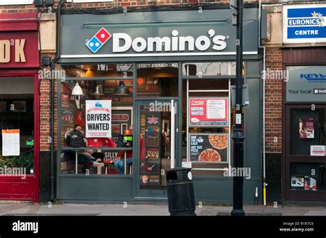 dominos pizza shop  res stock photography  images alamy