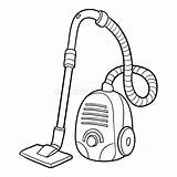 Vacuum Coloring Cleaner Drawing Dreamstime Clip Thumbs Book Template Clipart Illustration Children Pages Cleaning Source sketch template