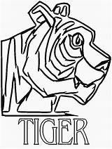 Tigers Detroit Coloring Pages Tiger Color Library Clipart Kids sketch template