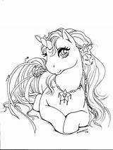 Unicorn Line Coloring Pages Deviantart Drawing Horse Sheets Unicorns Adult Kids Ups Grown Books Cute Drawings Print Colouring Printable Fairies sketch template