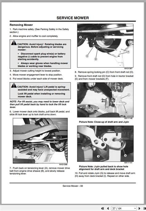 john deere lt sn  operator manual omm