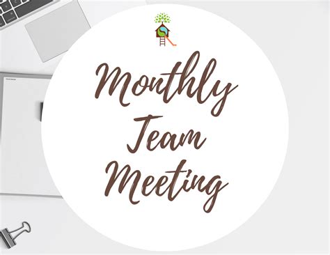 monthly team meeting school closed   pm