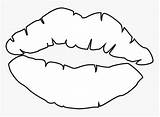 Lips sketch template