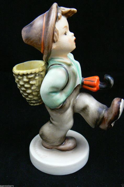vintage hummel goebel germany porcelain globe trotter boy figurine