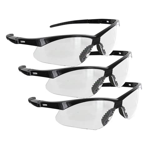 Rugged Blue Mojave Safety Glasses Clear Lens 3pk