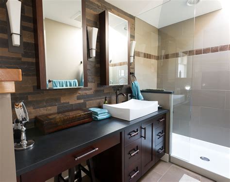 relaxing spa style bathroom  russell millwork  victoria bc