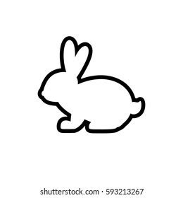 templates bunny outline