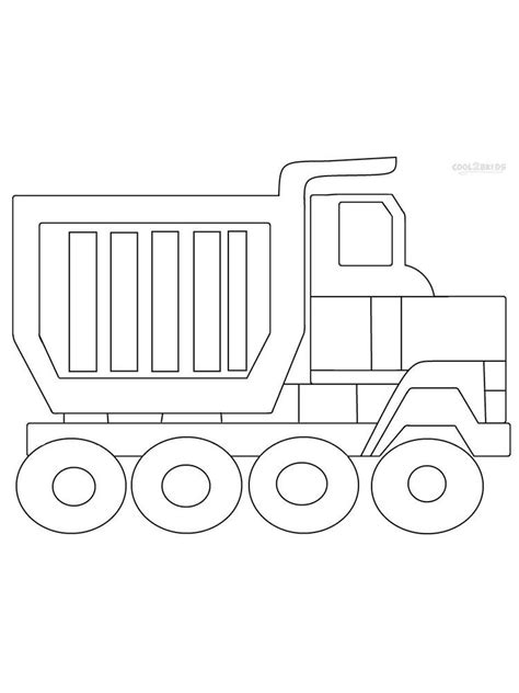 printable dump truck coloring pages kathleen browns toddler