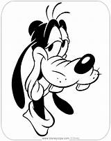 Goofy Coloring Pages Disneyclips Grinning Funstuff sketch template