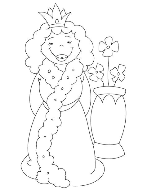 queen  hearts coloring page  getcoloringscom  printable
