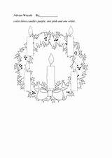 Wreath Advent sketch template