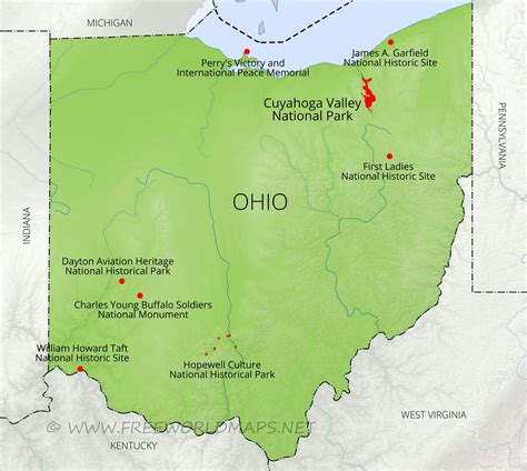 ohio state parks map