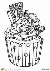 Coloring Pages Food Cupcake Color Cup Coloriage Un Imprimer Cupcakes Ice Cream Dessin Colorier Colorir Adult Cakes Colouring Dishes Et sketch template