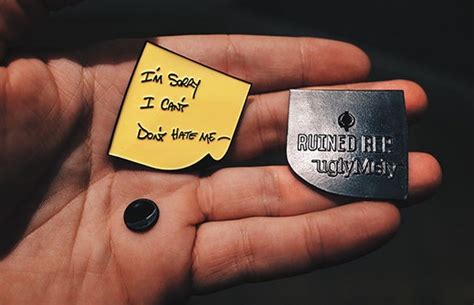 The Post It Breakup Pin By Ruined Rep Streetwear Pins And Ugly